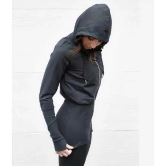 073 Lululemon Lift Your Spirit Hoodie (8, Black, EUC) - RARE! - Picture 4 of 4